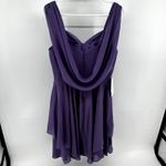 JJ's House  Dress A-line V-Neck Knee-Length Chiffon Cocktail Tahiti Purple 8 NWT Photo 7
