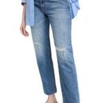 SLVRLAKE NWT Beatnik Jeans High Rise Slim Straight Distressed Size 27 Blue Photo 0