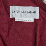 Cynthia & Sahar *Flawed* Mermaid Dress with Slight Train in Cabernet CS108 XL Red Photo 2