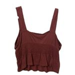 EXPRESS Women's Blouse Top Sleeveless 100% Cotton Size XL Mauve Photo 2