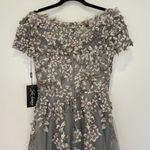 La Femme NWT  Floral Embroidered & Beaded Tulle Ballgown Evening Dress Size 4 Photo 9