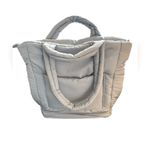 WILO The Label Sky~Baby Blue Large Puffer Tote Pocket Travel Bag Weekender 16X14 Photo 1