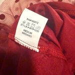 Red Ruffled Tie Front Tank Top Size M Photo 3