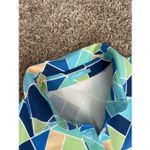 J. McLaughlin  Dolly Catalina Cloth Sleeveless Dress Belted Green/Blue Print XS Photo 5