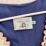 Judith March  Blue Boho Long Flutter Sleeve Midi Size L Peasant Farm Photo 2