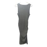 A New Day  Blue/White Stripped V-Neck Midi Dress, Medium Photo 4