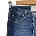 McGuire Denim Anthropologie McGuire Vintage Mid-Rise Cropped Raw Hem Jeans Two Tone Denim 26 Photo 3