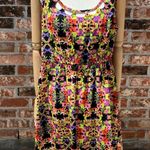 Dex bright floral mini dress with collar cutouts / L / Excellent condition Size L Photo 1