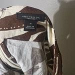 Ann Taylor Factory Women's Size 16 Brown Floral A Line Midi Skirt Linen Blend Photo 4