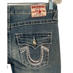 True Religion Womens Jeans Size 29 Blue Low Rise Crop Straight Leg Joey Super T Photo 6