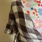 Urban Outfitters UO Ruffle Wrap Gingham Plaid Soft Mini Dress Photo 3