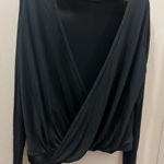 Nike Elegant Black Wrap Top Photo 0