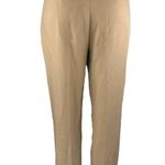 ZARA Beige Tan High Waisted Pleated Tapered Skinny Chino Khaki Trousers Pants XS Photo 2