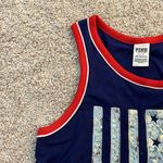 PINK - Victoria's Secret Victoria’s Secret PINK dark blue/red sequin flag tank top Sz M Photo 3