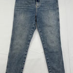 We The Free Womens Light Blue Skinny Jeans Jeggings High Rise Raw Hem Size 30 Photo 0