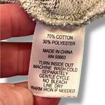 Cynthia Rowley Hoodie Womens Large Gray Pullover Drop Shoulder Ruffle Sweatshirt Photo 3