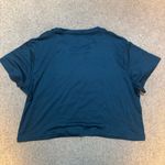 SheIn Blue Coffee Graphic Crop Tee Photo 3