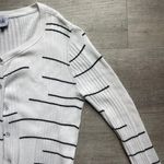 CAbi Dash Stripes Ribbed Midi Cotton Blend Cardigan Size S Photo 4