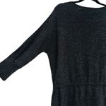 Ann Taylor Extra Fine Merino Wool Charcoal Gray Dolman Sleeve Sweater Dress Photo 7