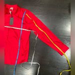 NWT RED SILK SILKY LONG SLEEVED BLOUSE/PAJAMA TOP Size XL Photo 3