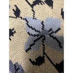 Club Monaco  Floral Jacquard Cardigan Grey Blue‎ Size M Photo 10