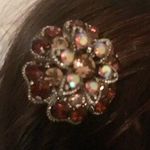 Amber Rhinestone Elegant Bun Hair Pin Photo 0