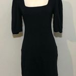Wild Fable NWOT Black LBD Fitted Bodycon Puffy Princess Sleeve Mini Dress New Photo 4