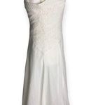 Nine West Vintage White Lace Corset Detail Sleeveless Midi Dress Photo 2