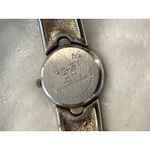 Gruen Quartz Bangle Watch Red and‎ Silver Tone Stylish Womens Jewelry Photo 6