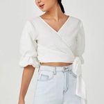 Love, Bonito Staria multi Wrap top New White Size M Photo 0