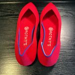 Rothy’s The Point Vibrant Red Pointed Toe Shoes Flats 8 Retired EUC Photo 3