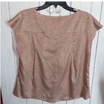 Violet+Claire Blouse Pink Leopard Print Size XL Photo 5