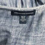 American Eagle  Y2K Tiered Cotton Swing Babydoll Tank Faded Indigo Blue Size XS Photo 5