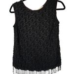 VTG Le Paris House of Fashion Ltd Beaded Black Sleeveless Top Flapper Art Deco Photo 0