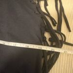 Free People  Black Fringe Sleeve Tee XS Photo 3