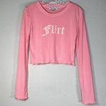 Wildfox NWOT REN Flirt Long Sleeve Crop Top Ruffled Hems Sz Large Photo 10