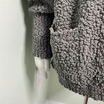 Merokeety  Women's Fuzzy Popcorn Batwing Sleeve Cardigan Knit Oversized Sweater Photo 8