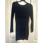 Armani Exchange Navy Textured Long Sleeve Mini Dress Back Zipper Size S Photo 2