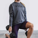 Nobull NWT Women’s  Crew Sweatshirt - XS - Charcoal Photo 0