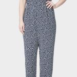 Betsey Johnson Polka Dot Jumpsuit, Navy Plus Sizes Photo 2
