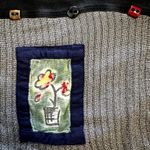 Vintage LA Blend Shirt Dress Floral Patchwork Long Sleeve Crewneck Black XL Photo 1