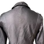 CAbi Black Leather Jacket With Contrast Top Stitching (runs very small) Photo 9