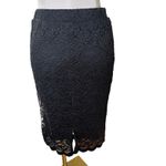 Blue Rain  Francesca's Black Lace‎ Pencil Skirt Goth Whimsycore Cocktail Party M Photo 1