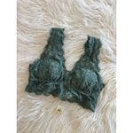 Aerie Eyelash Lace Plunge Bralette Green Size XS Photo 2