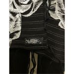 Lauren Moshi New.  black floral stripe scarf. Retails $169 Photo 5