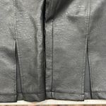 Nasty Gal  Sz 0 Pants Black Faux Leather High Waisted Straight Leg Seams Women’s Photo 4