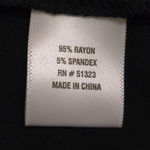 CeCe Womens Tank Top Black Sleeveless Peter Pan Collar Stretch Ruffles M New Photo 7