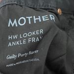 MOTHER High Waisted Looker Jeans Women’s Size 24 Guilty Party Skinny Ankle Fray Black Photo 12