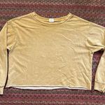 Love Vintage  YELLOW CUT OFF SWEATSHIRT Photo 0