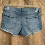 Billabong Tie Front Lite Hearted Denim Raw Hem Shorts Size 28 Photo 1